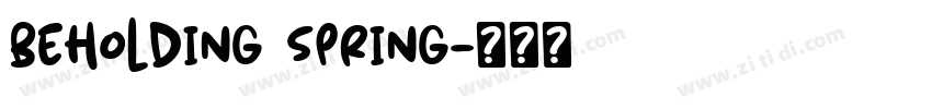 BEHOLDING SPRING字体转换